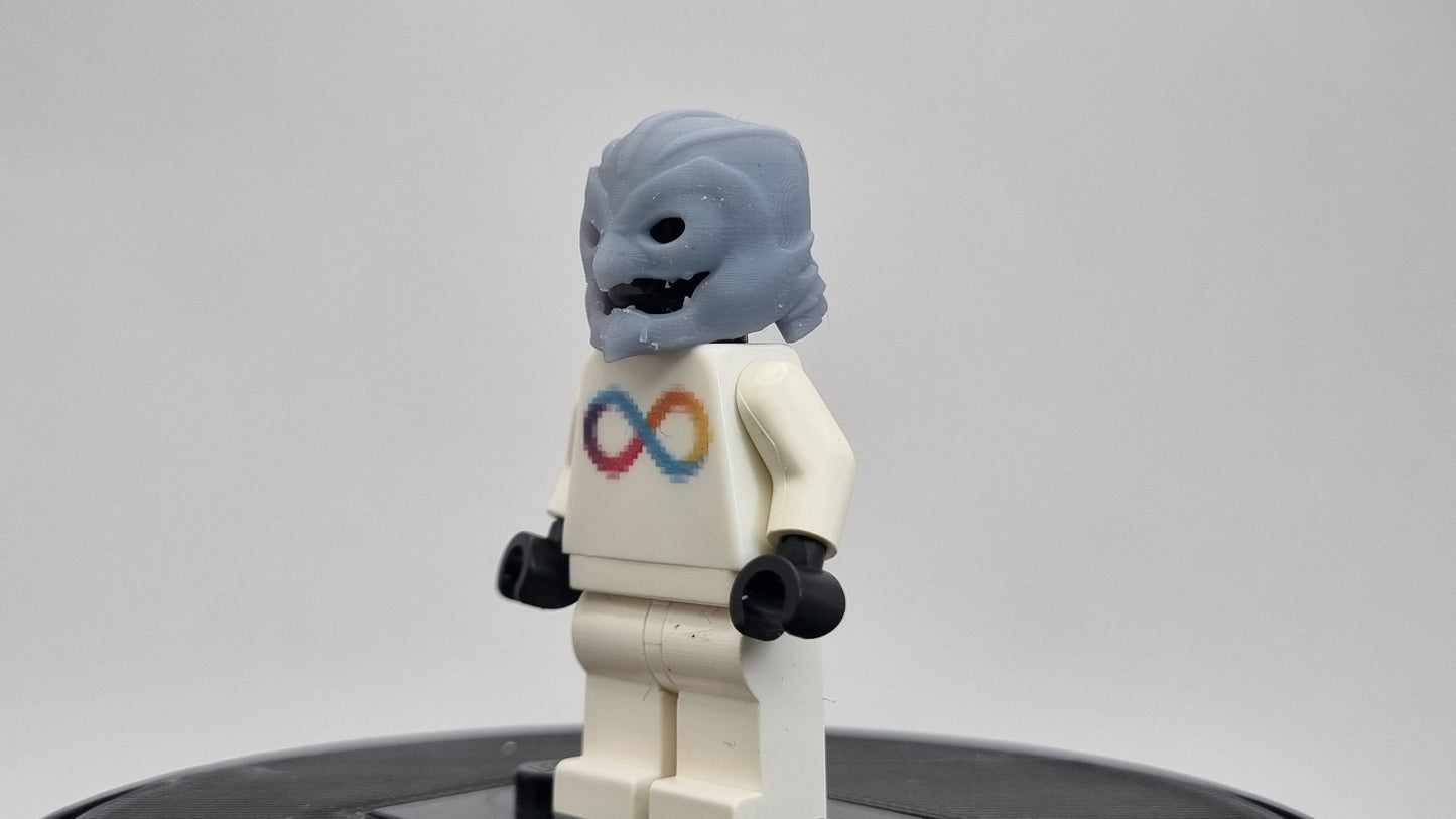 Building toy custom 3D printed super hero bird like helmet