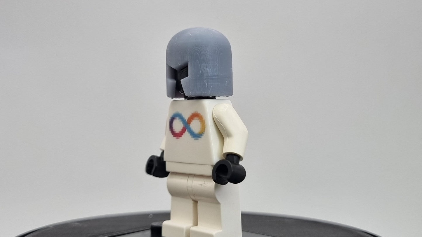 Building toy custom 3D printed super hero helmet from magician!