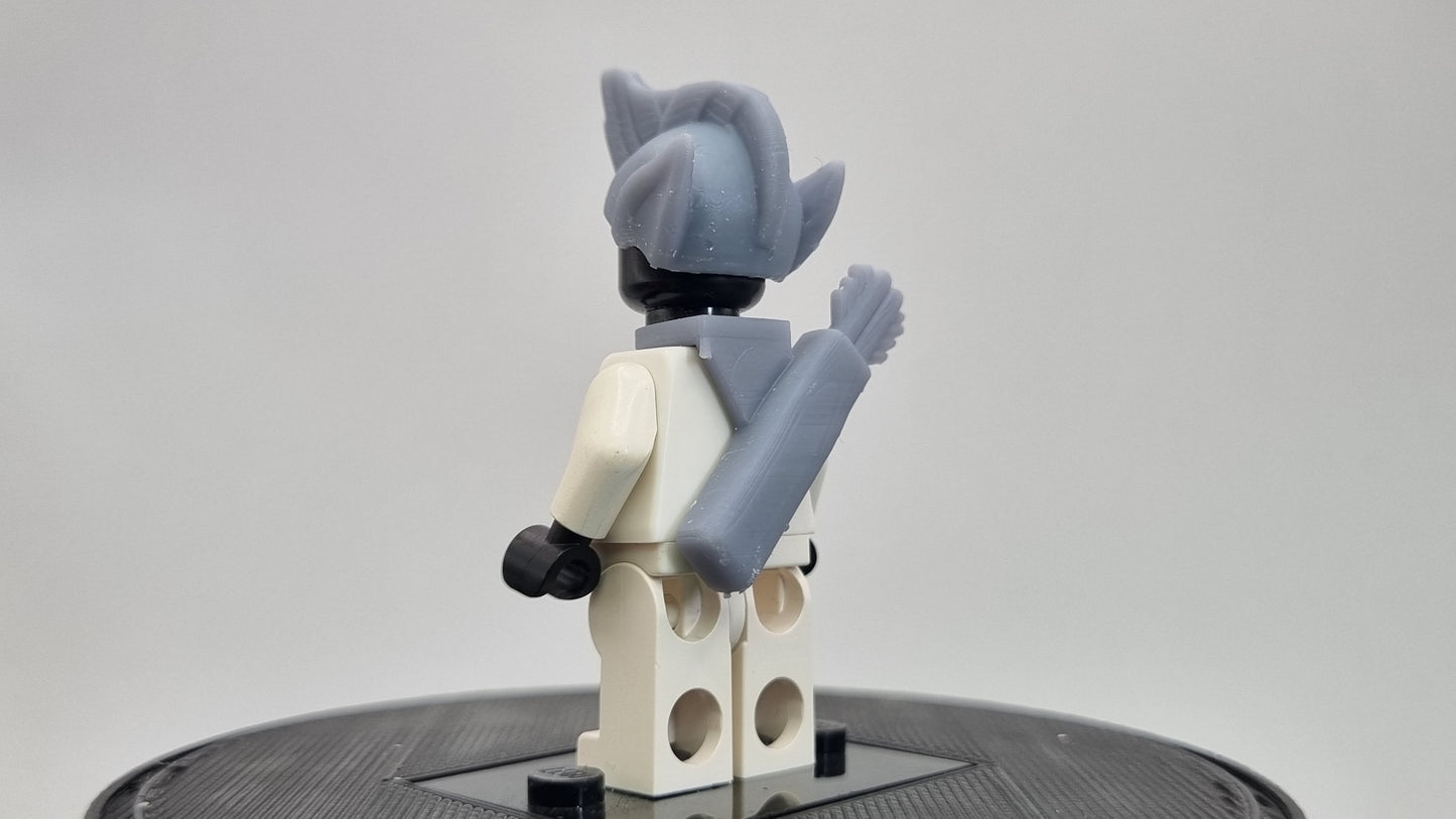 Building toy custom 3D printed classic style mohawk super hero!
