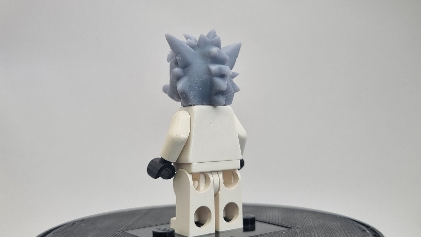 Custom 3D printed building toy spinning dog head!