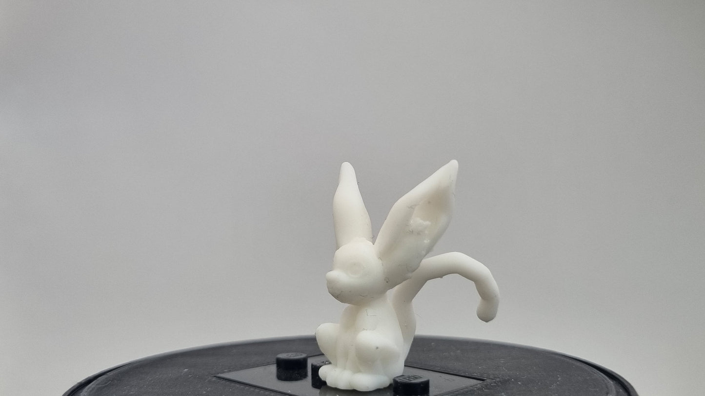 Building toy custom 3D printed white monkey!