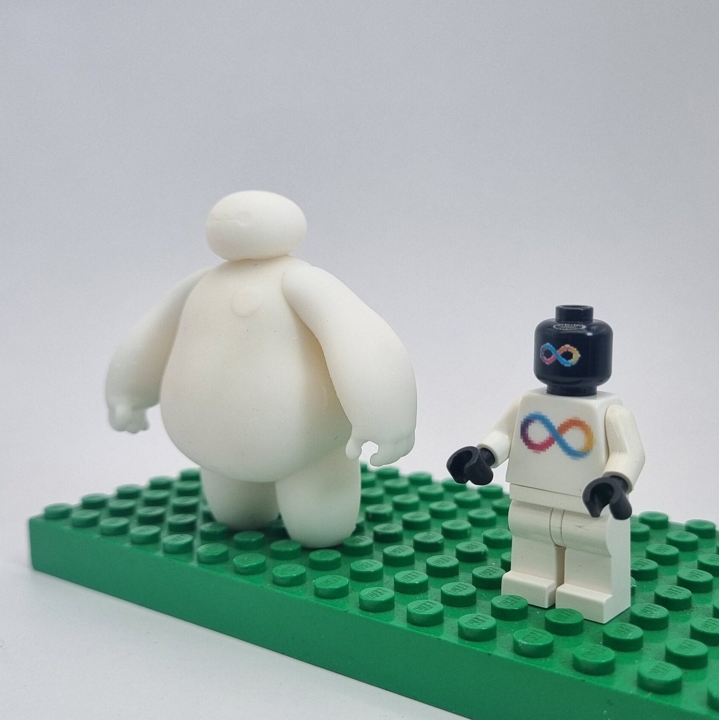 Custom 3D printed building toy big white marshmallow balloon character bigfig!