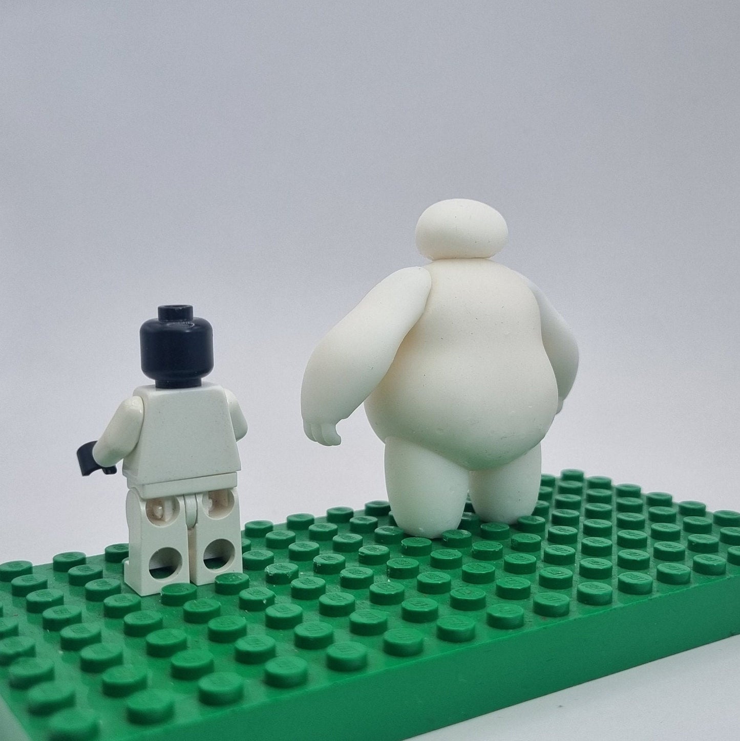 Custom 3D printed building toy big white marshmallow balloon character bigfig!