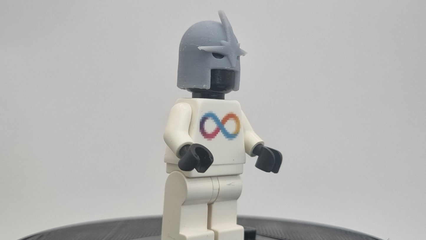 Custom 3D printted building toy star super hero helmet!