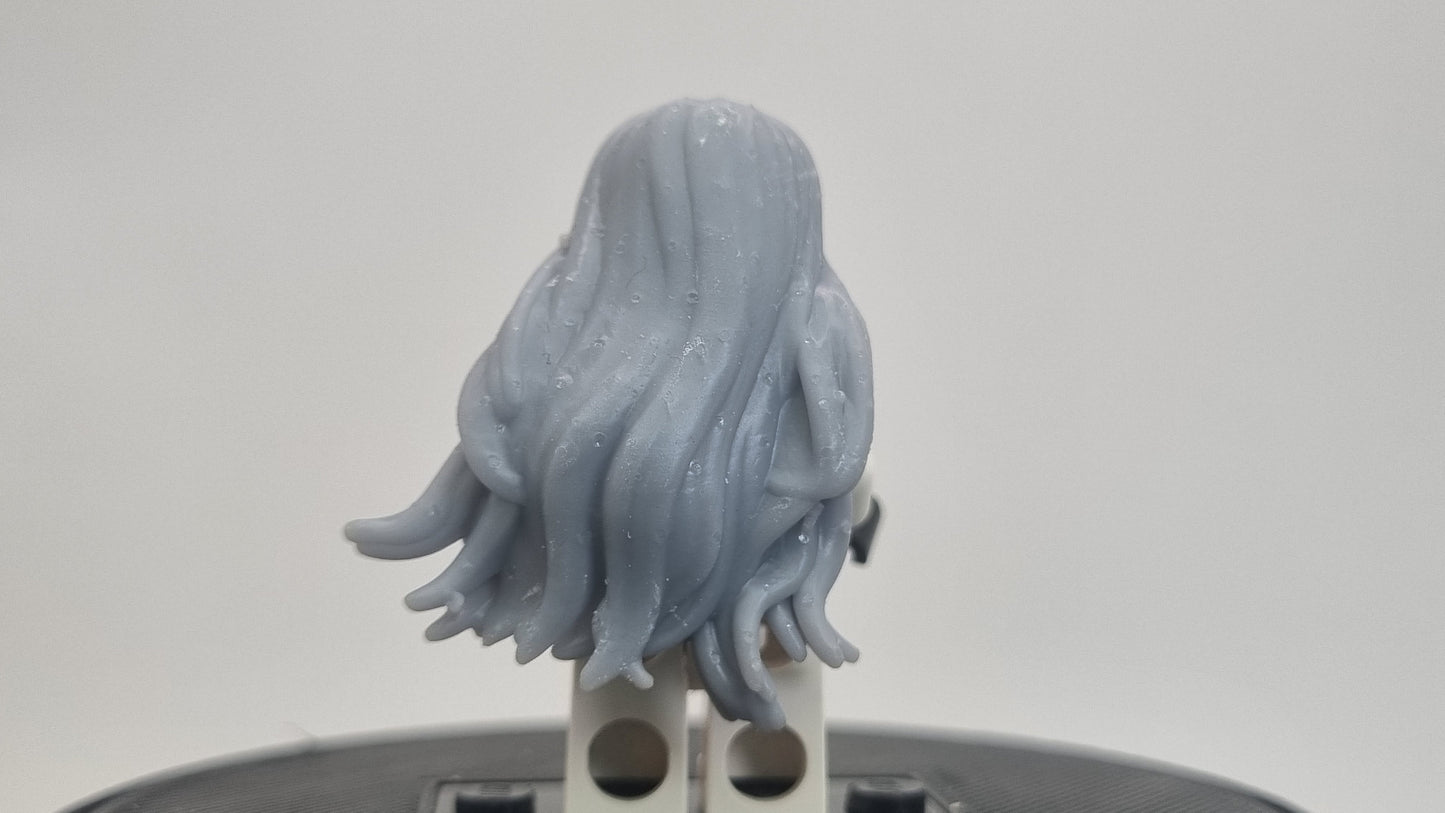 Custom 3D printted building toy superhero witch hair!