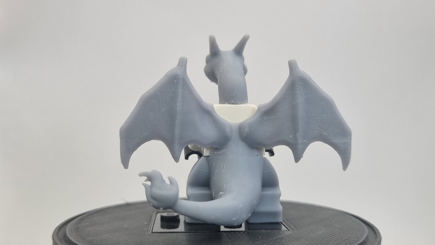 Custom 3D printted building toy animals to catch minifigure dragon!