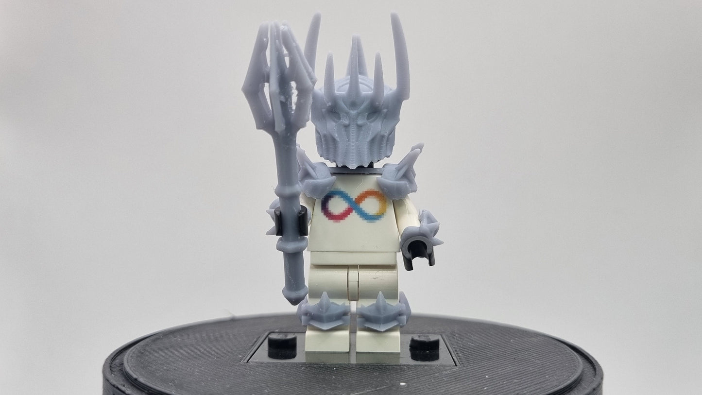 Custom 3D printted building toy classic game style evil lord!