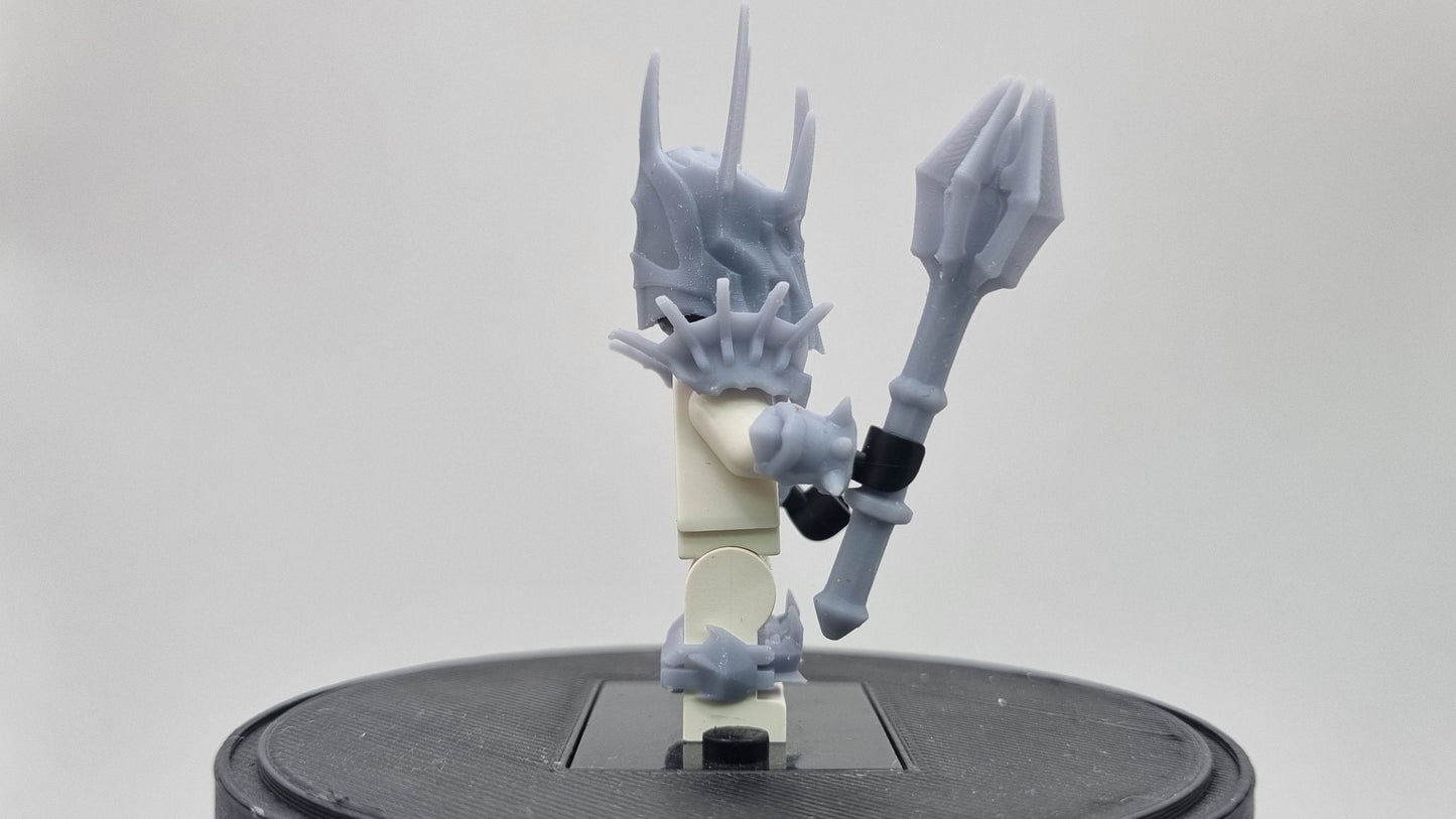Custom 3D printted building toy classic game style evil lord!