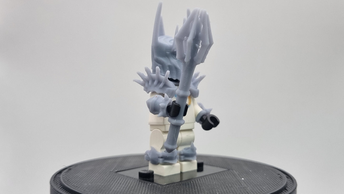 Custom 3D printted building toy classic game style evil lord!