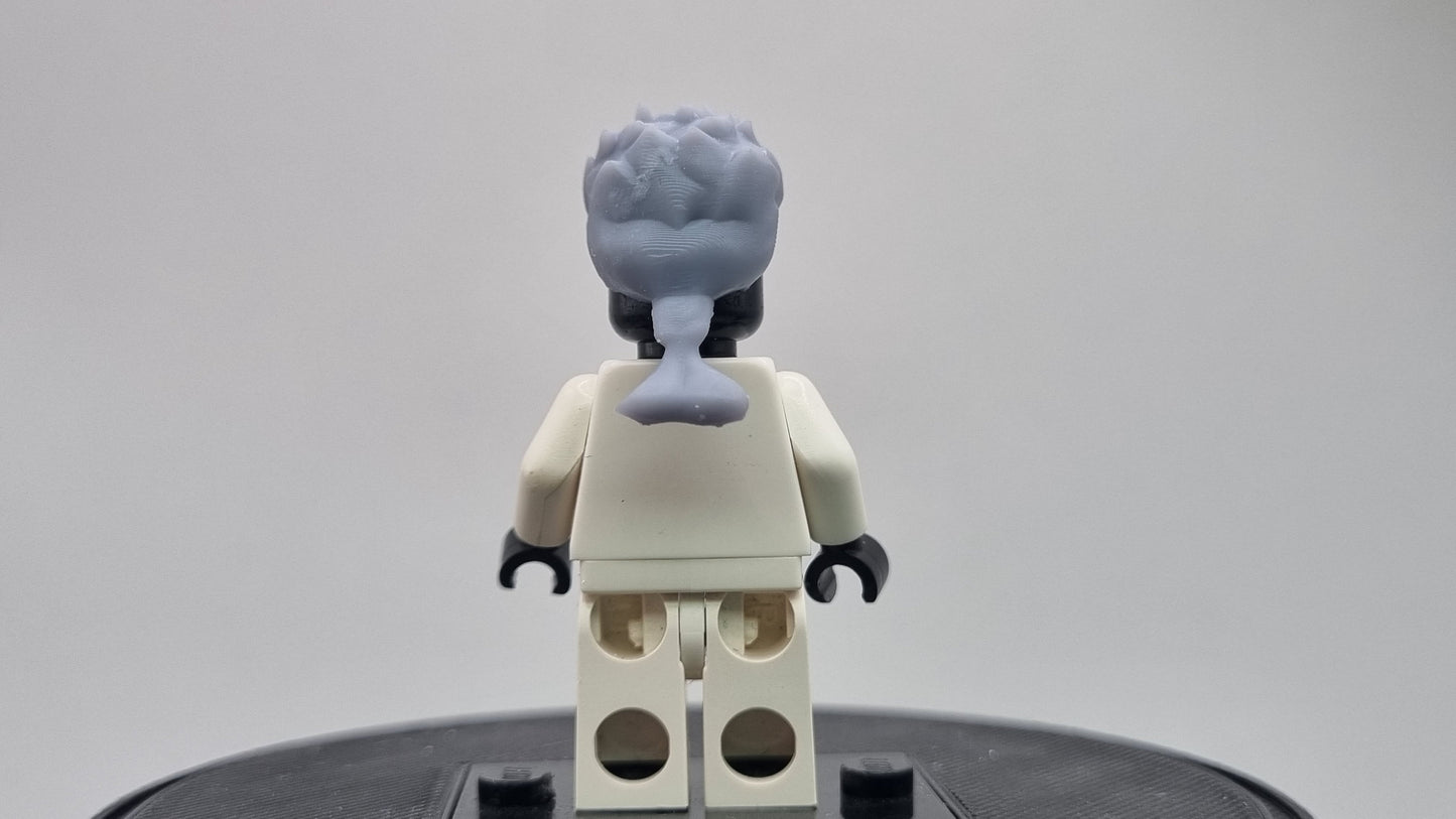 Custom 3D printted building toy weird story curly hair!