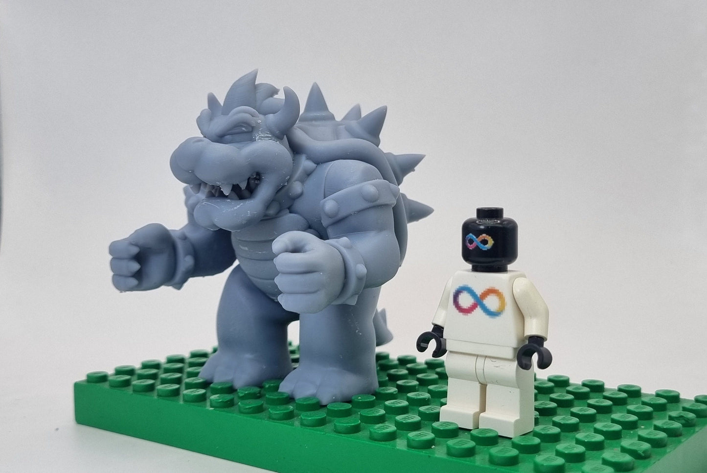 Custom 3D printed building toy spikey turtle bigfig!