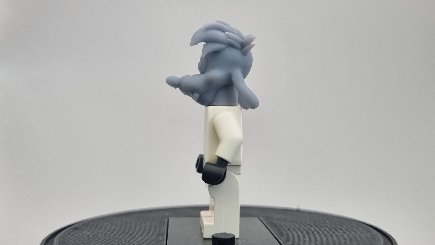 Custom 3D printed building toy cartoon dog head!
