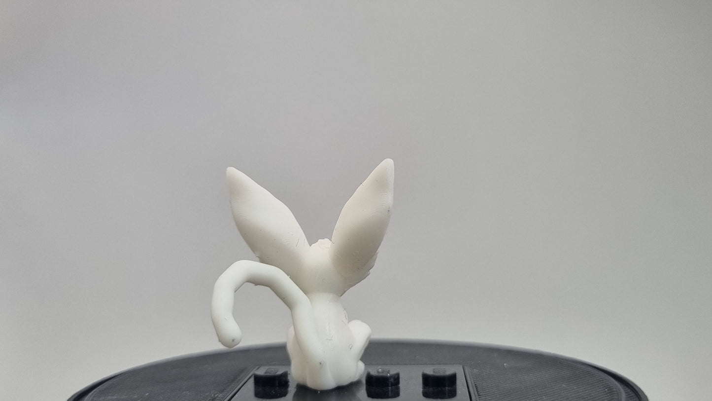 Building toy custom 3D printed white monkey!