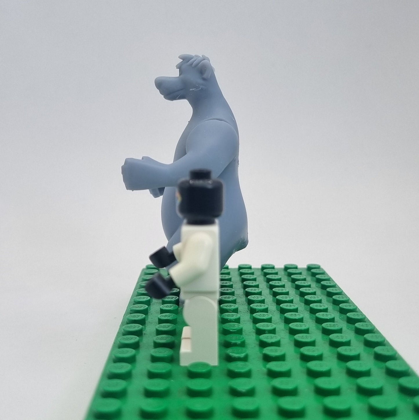 Custom 3D printed building toy friendly singing bear bigfig!