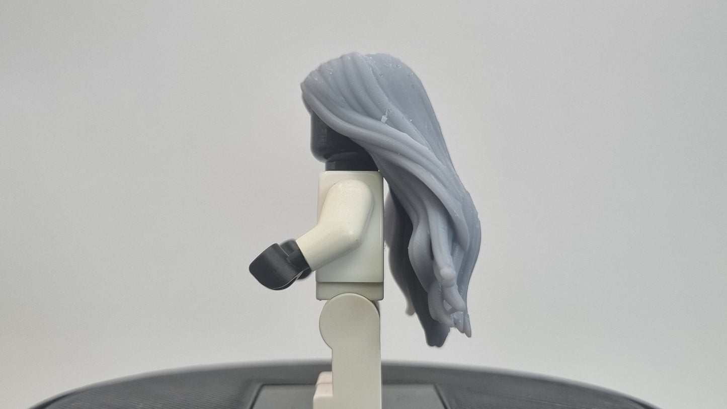 Custom 3D printted building toy superhero witch hair!