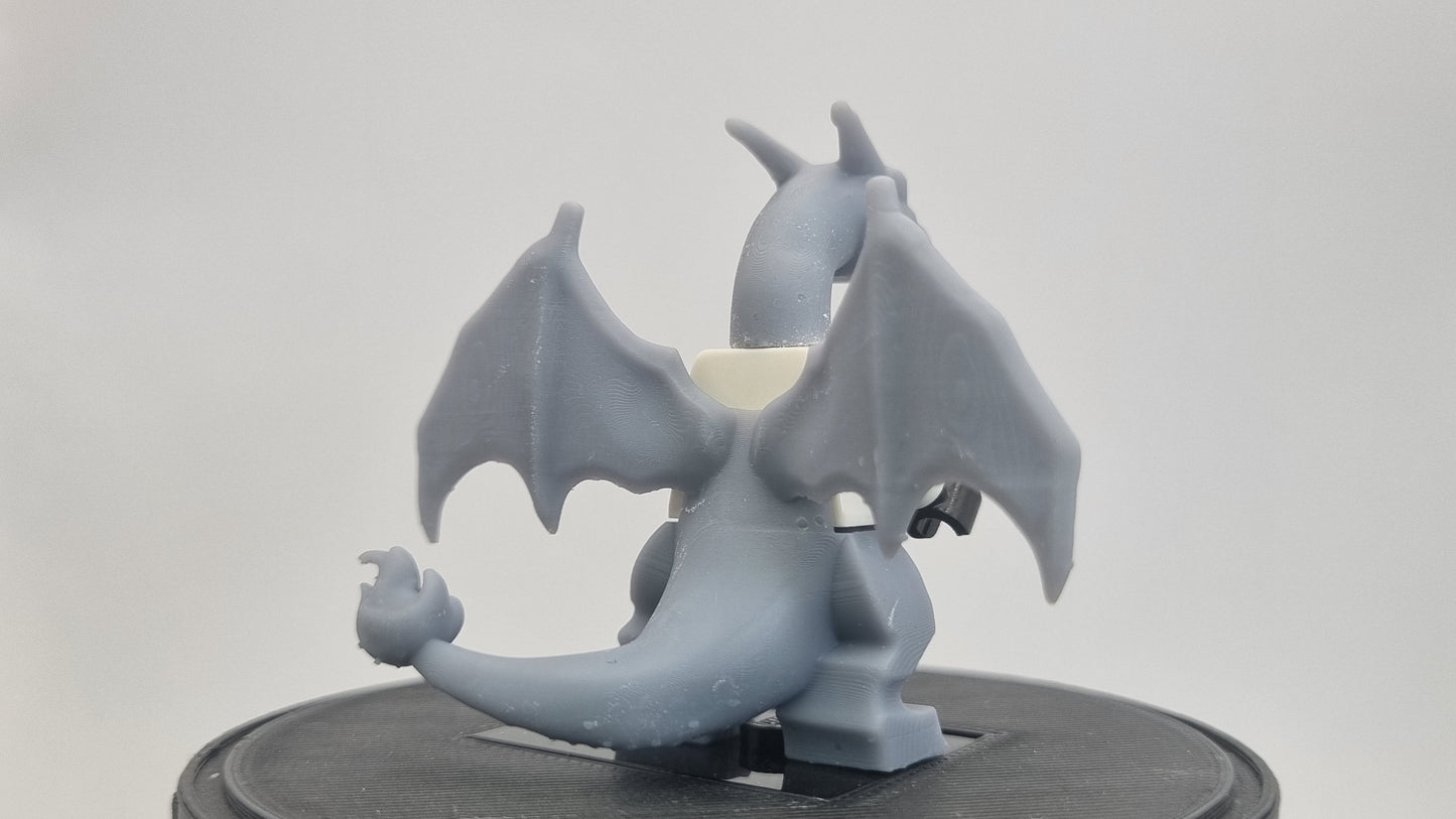 Custom 3D printted building toy animals to catch minifigure dragon!