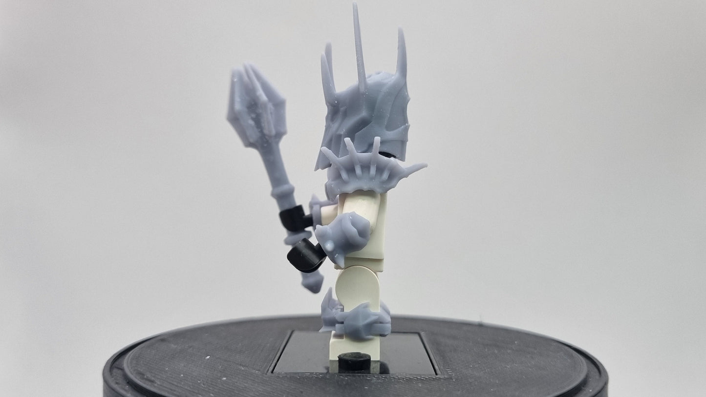 Custom 3D printted building toy classic game style evil lord!