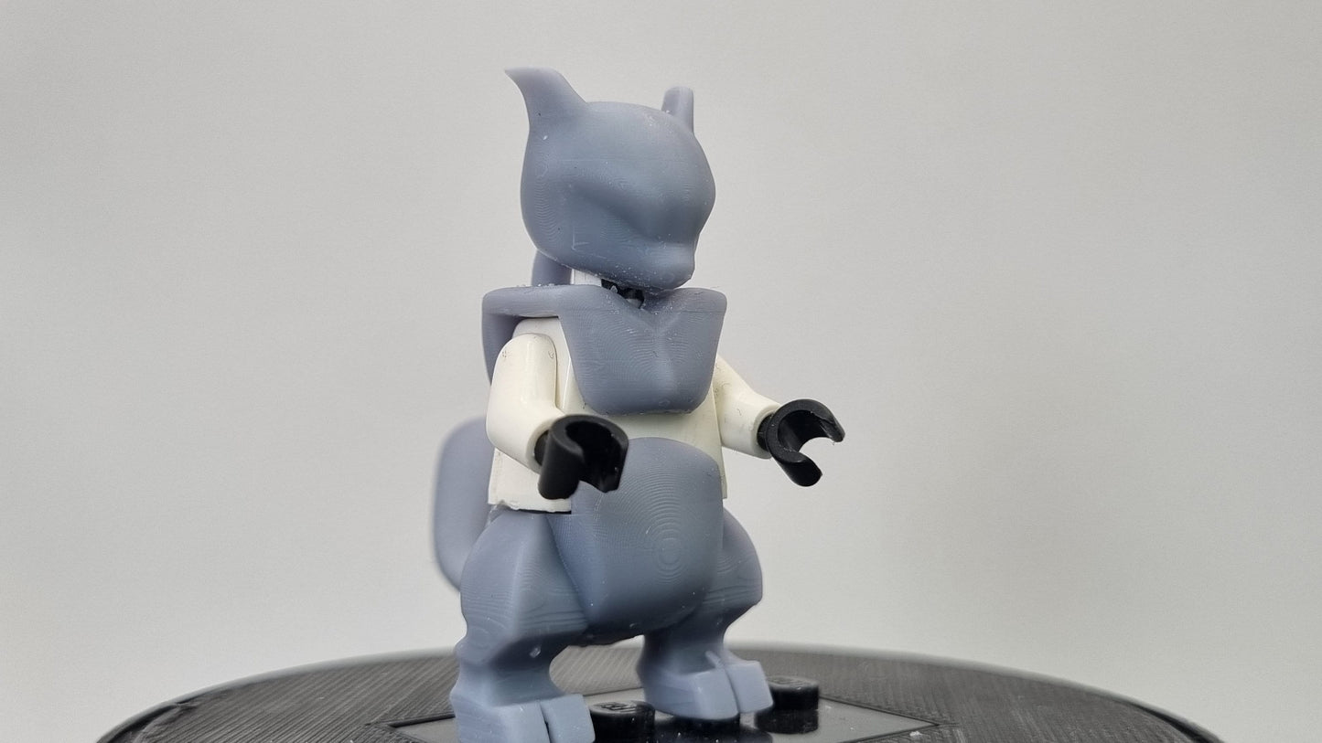 Building toy custom 3D printed animal to catch minifigure lab bread animal