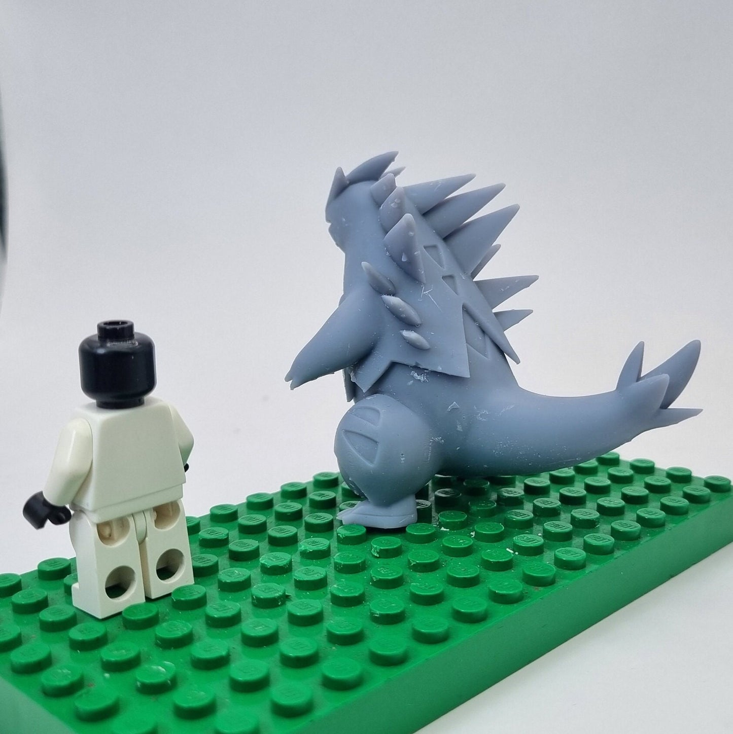 Building toy custom 3D printed animal to catch spikey dinosaur!