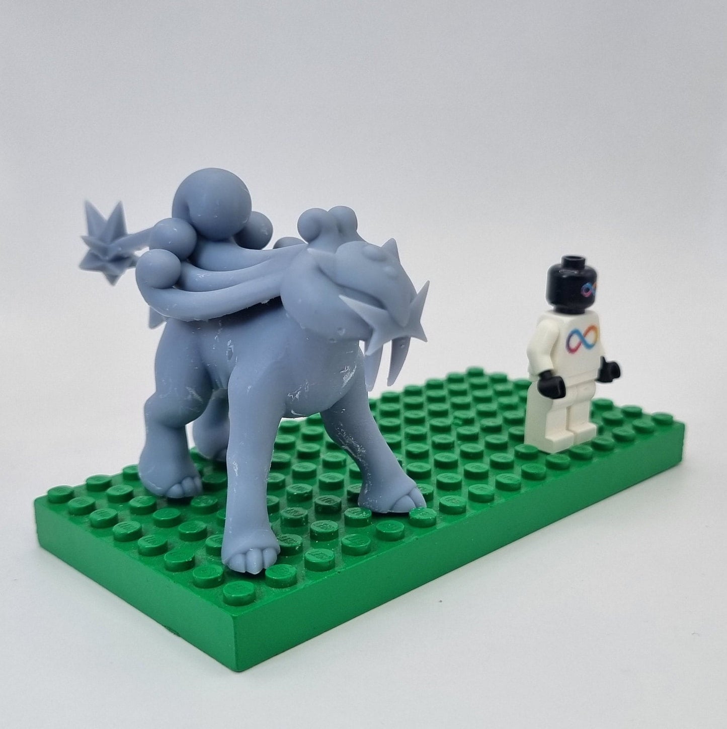 Building toy custom 3D printed animal to catch legandary electric dog