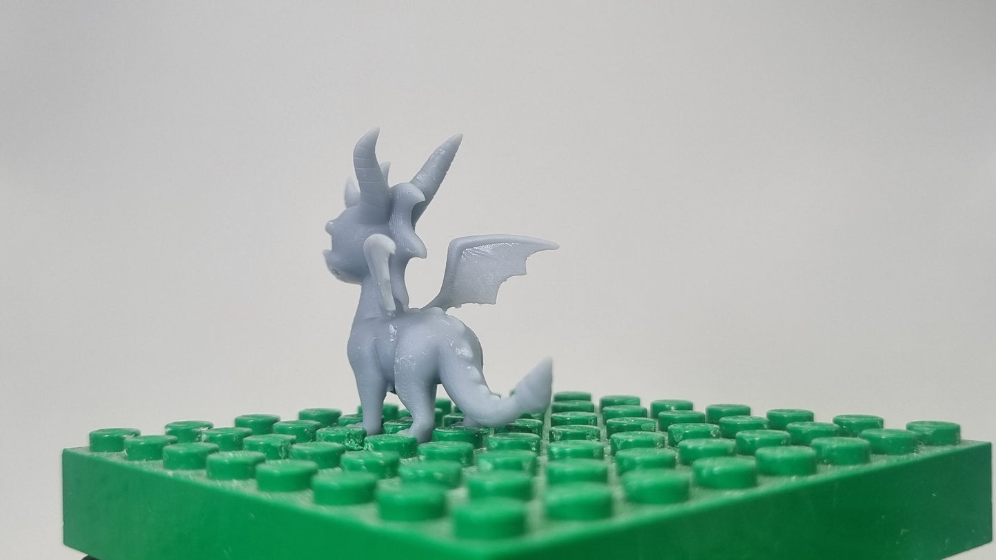 Custom 3D printed building toy little dragon!