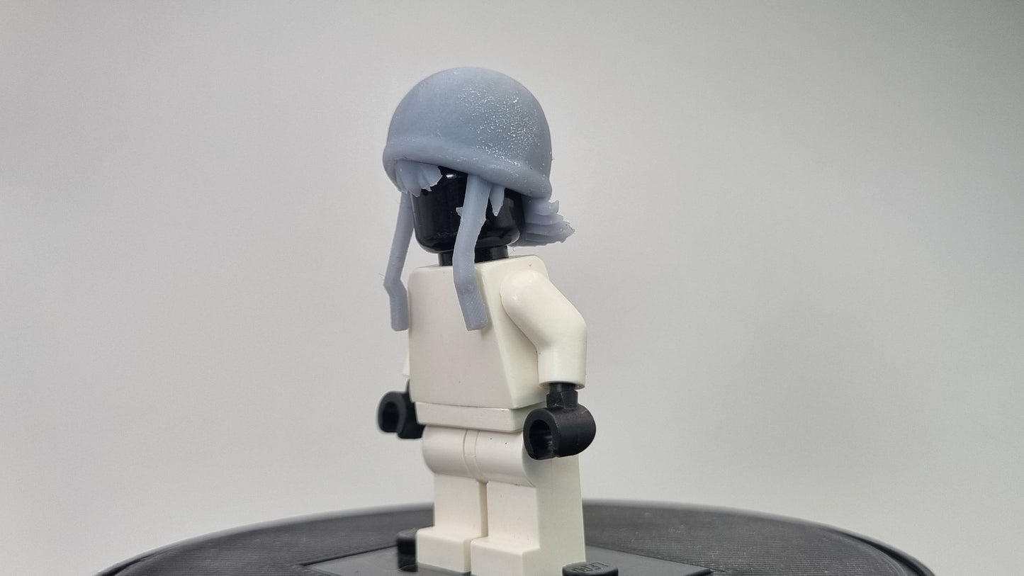 Custom 3D printed building toy analog hairpiece!