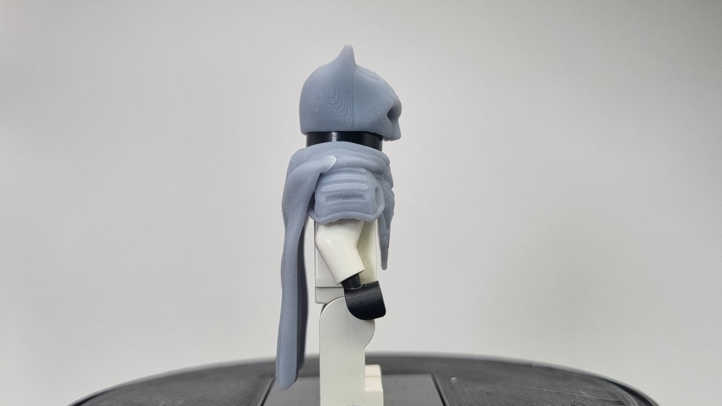 Custom 3D printed building toy very dark day with cape!