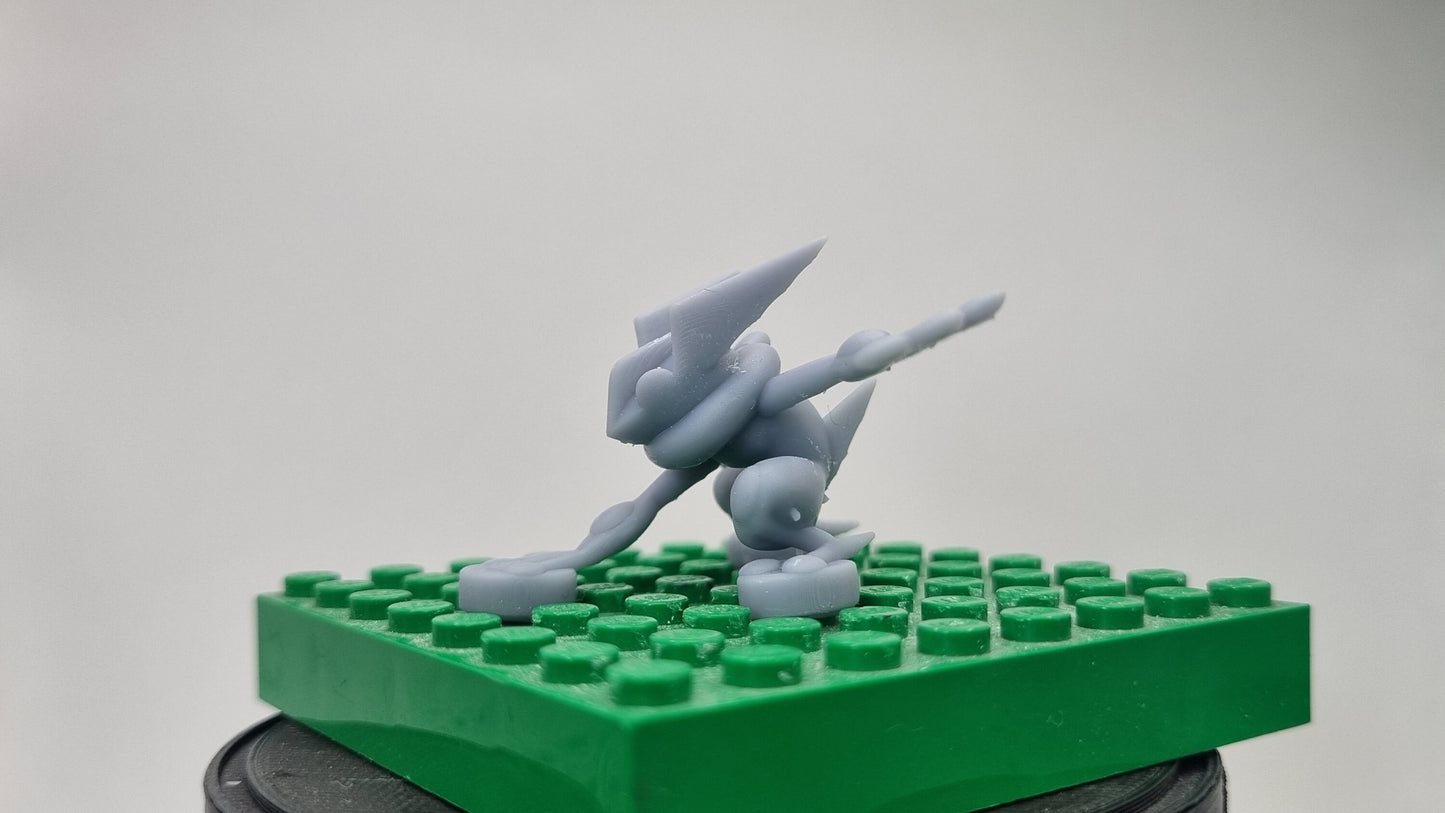 Custom 3D printed building toy animal to catch frog!