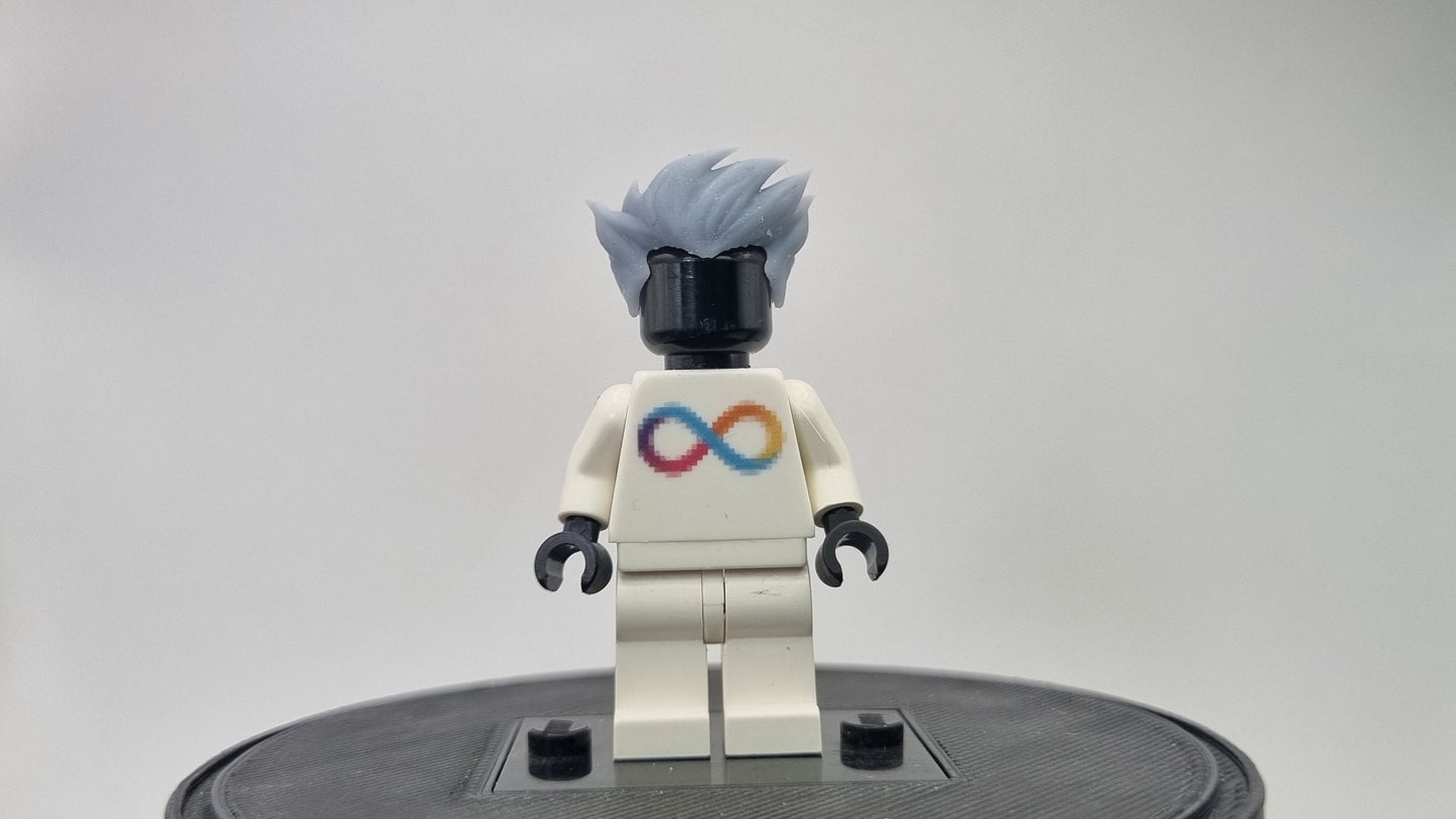 Custom 3D printed building toy green haired villain clown 1!