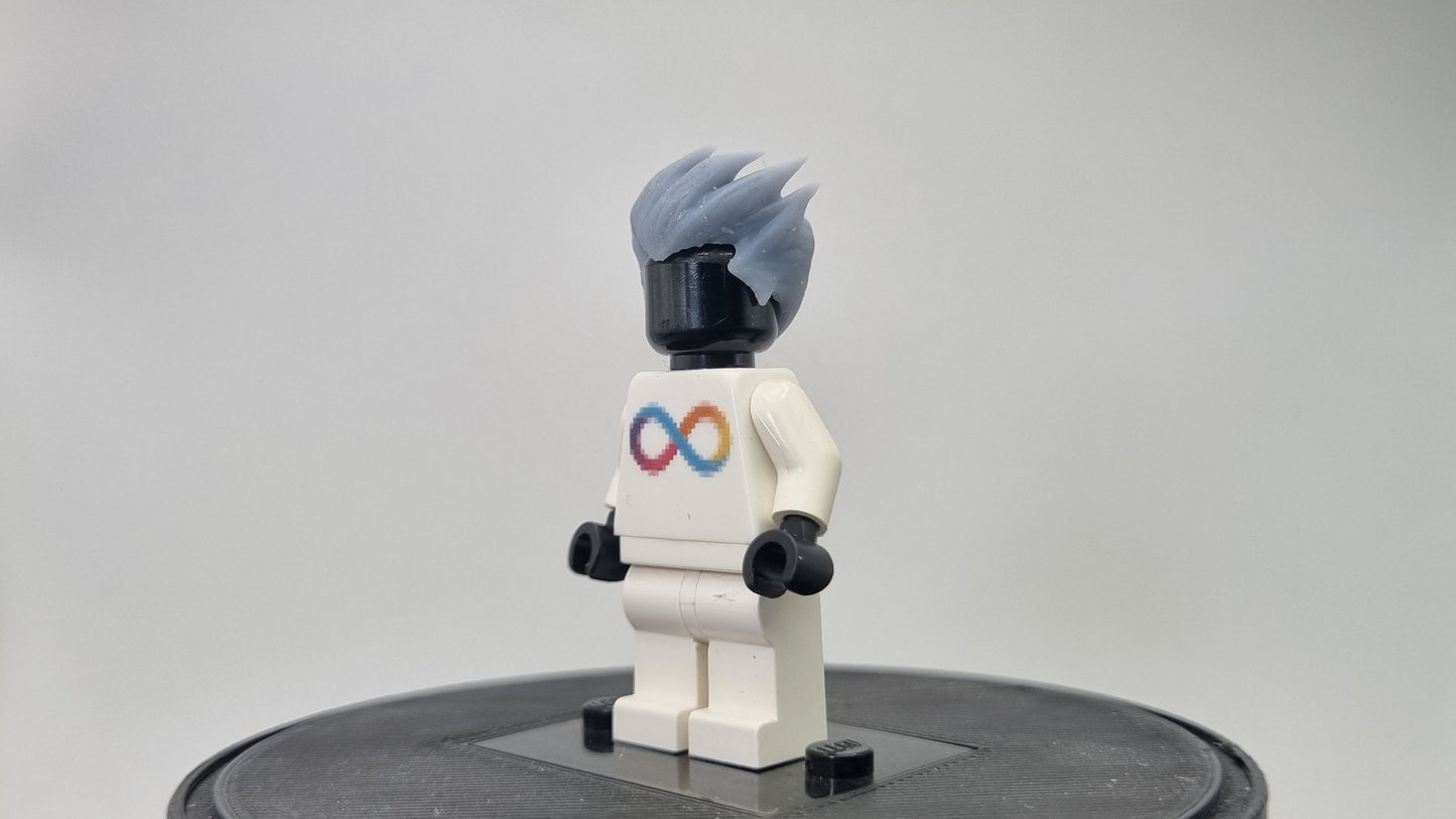 Custom 3D printed building toy green haired villain clown 1!