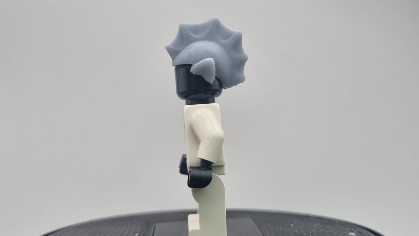 Custom 3D printed building toy spikey mohawk elve!