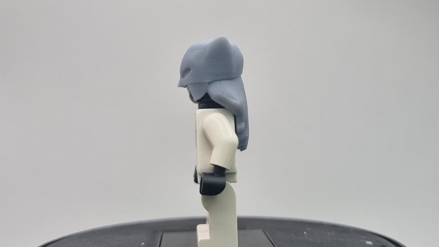 Custom 3D printed building toy angy girl with mask super hero!