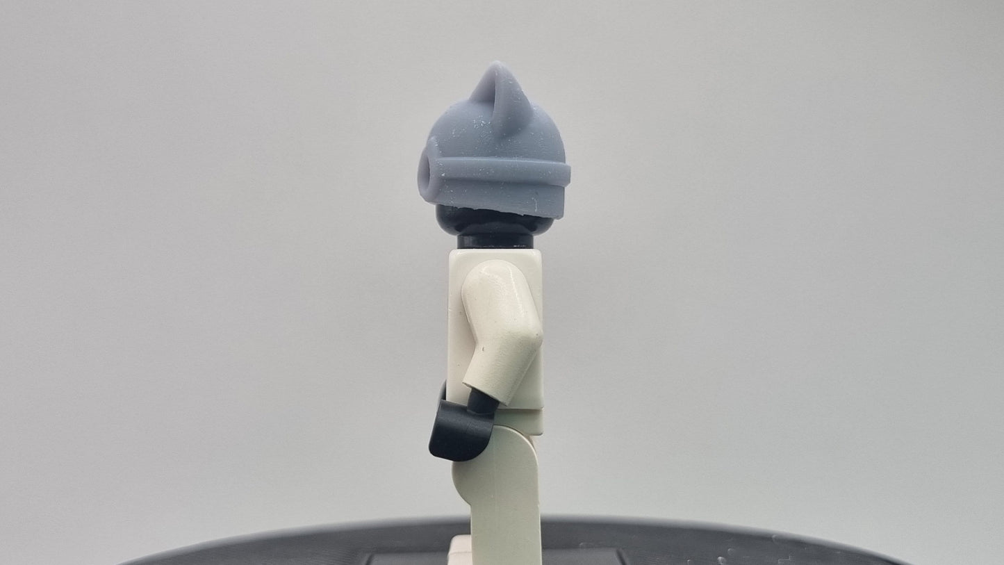 Custom 3D printed building toy super hero with cat ears!