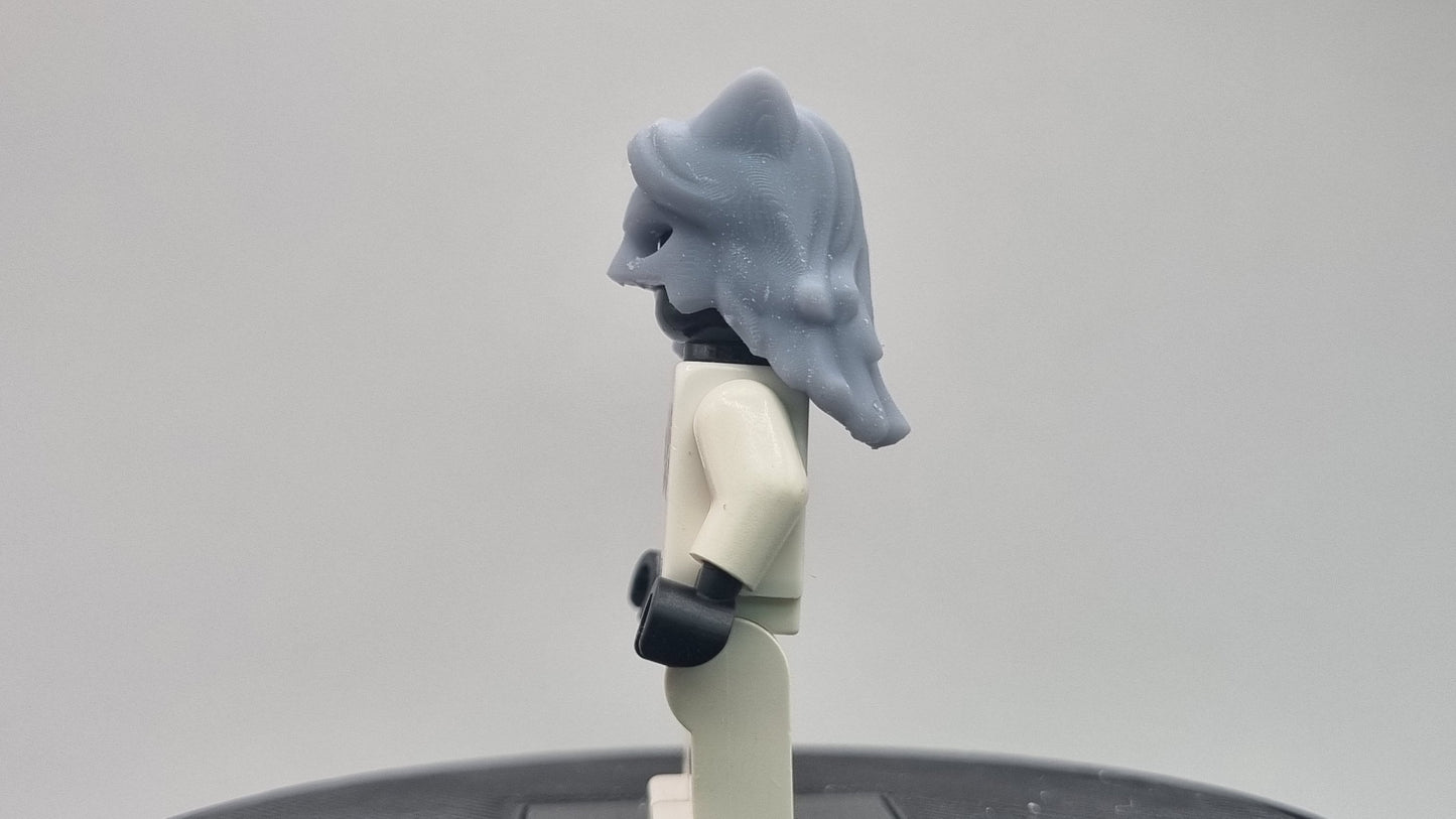 Custom 3D printed building toy masked girl!