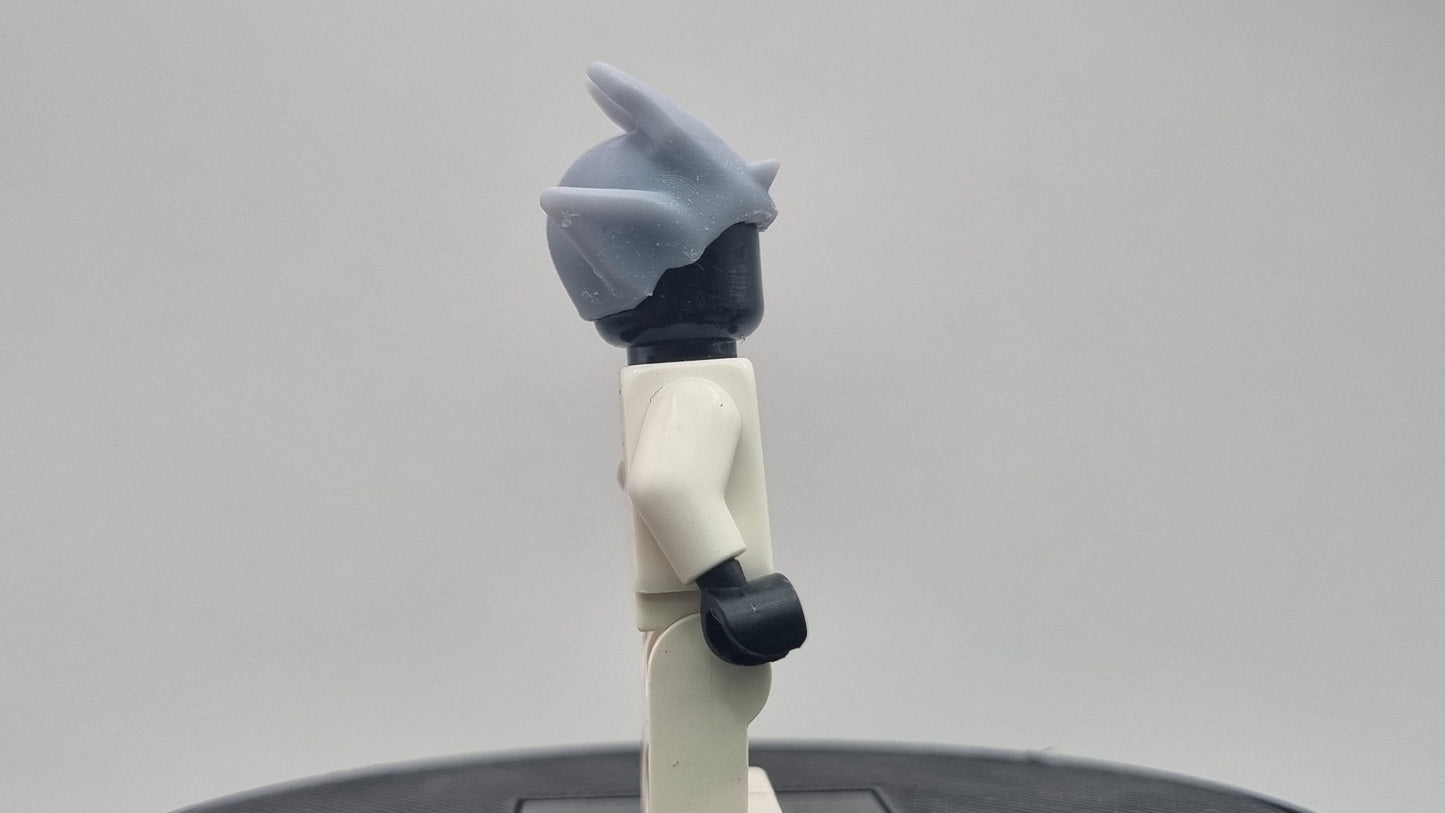 Custom 3D printed building toy goblin super hero!