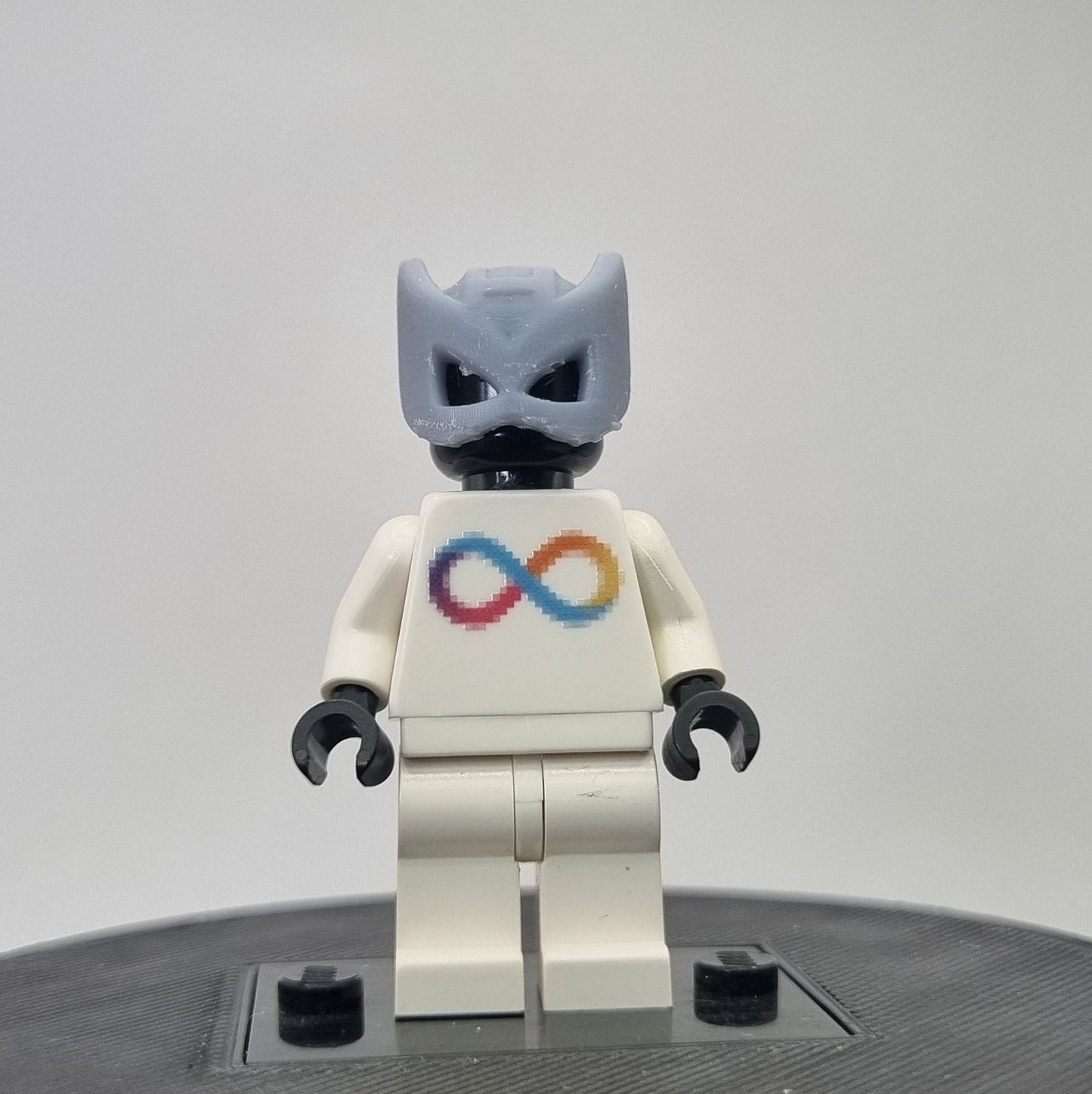 Custom 3D printed building toy never missing archer mask!