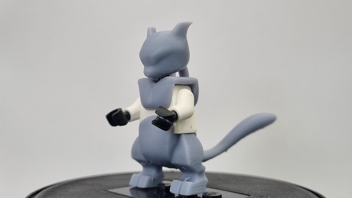 Building toy custom 3D printed animal to catch minifigure lab bread animal