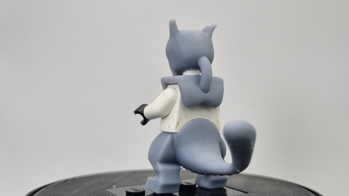Building toy custom 3D printed animal to catch minifigure lab bread animal