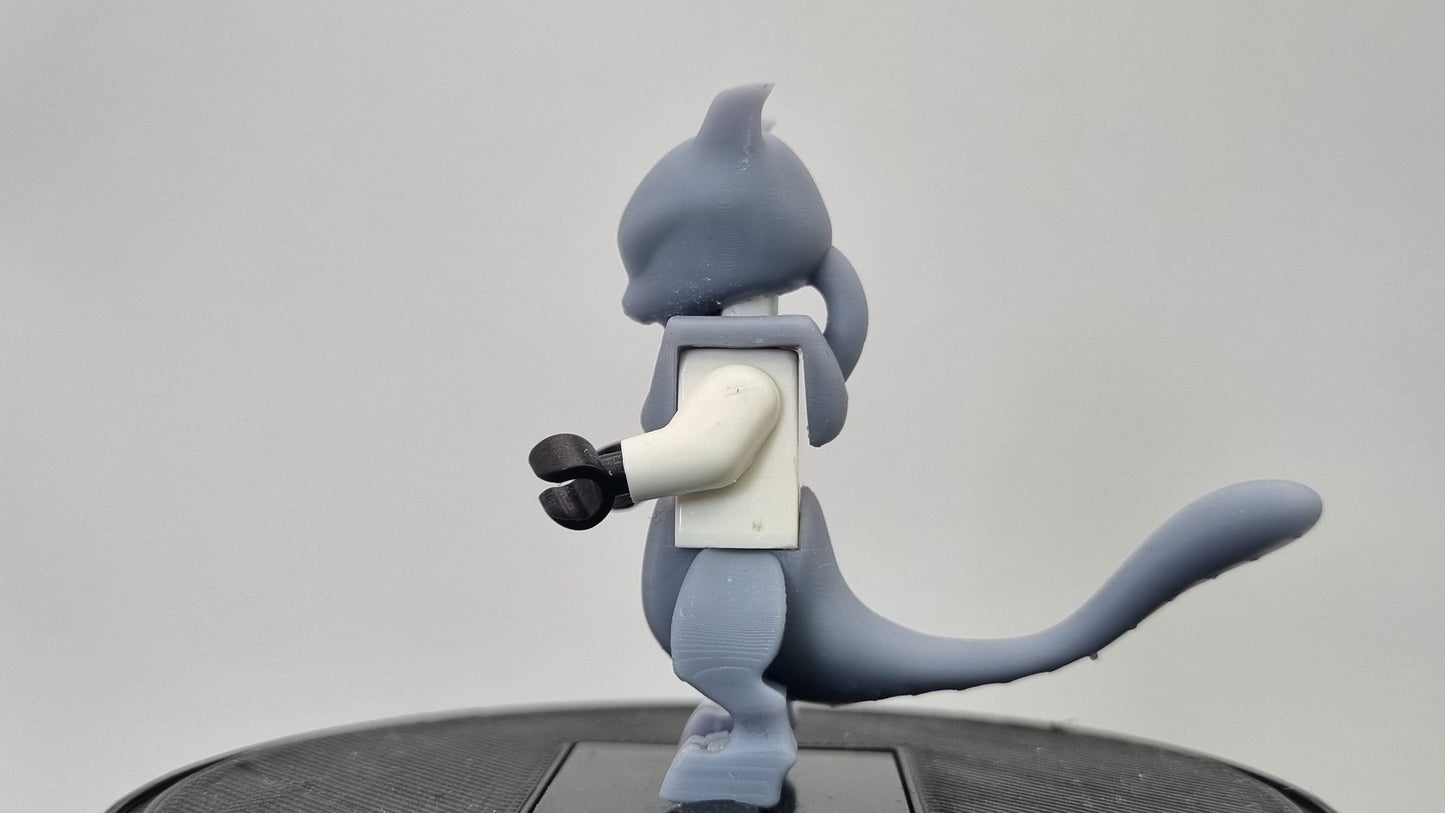 Building toy custom 3D printed animal to catch minifigure lab bread animal