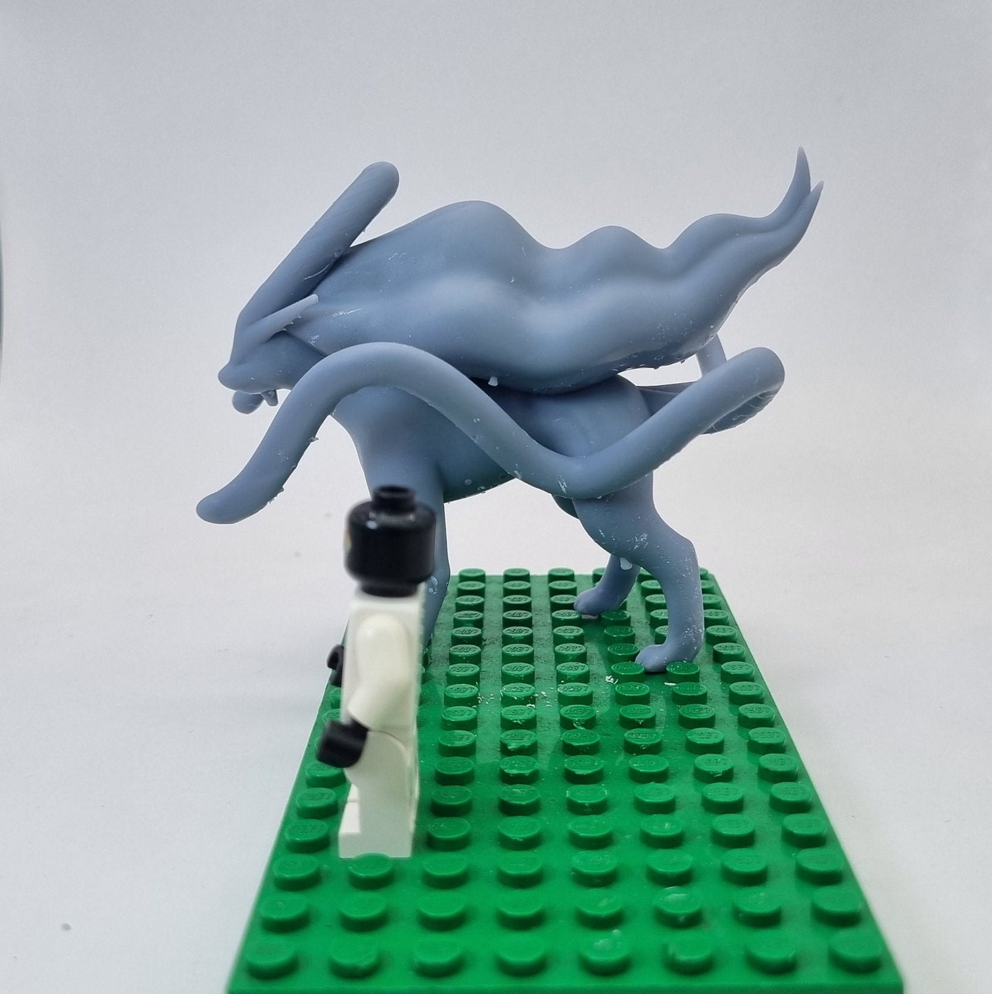 Building toy custom 3D printed animal to catch legdanry water dog