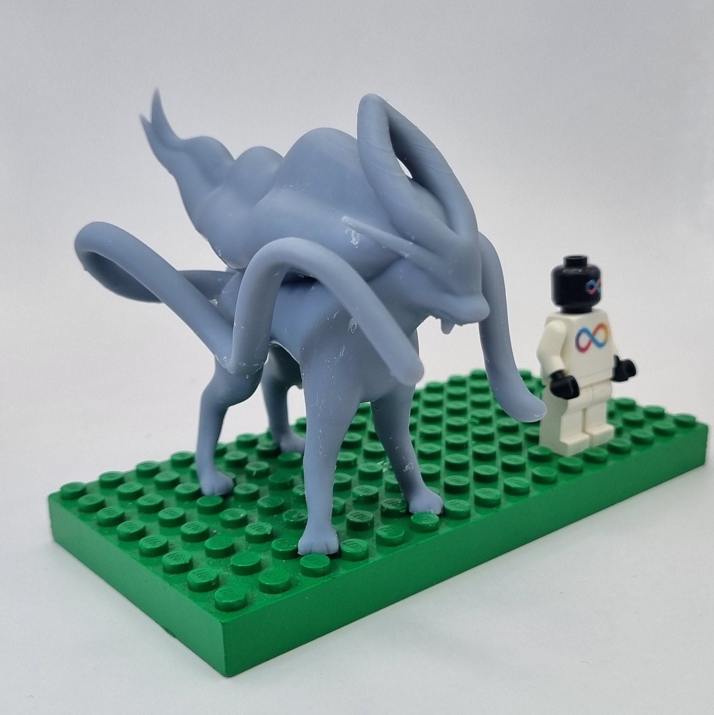 Building toy custom 3D printed animal to catch legdanry water dog