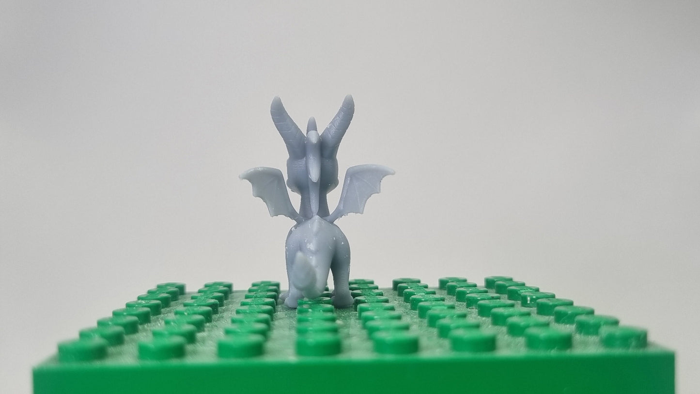 Custom 3D printed building toy little dragon!