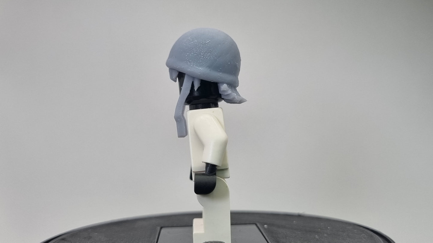 Custom 3D printed building toy analog hairpiece!