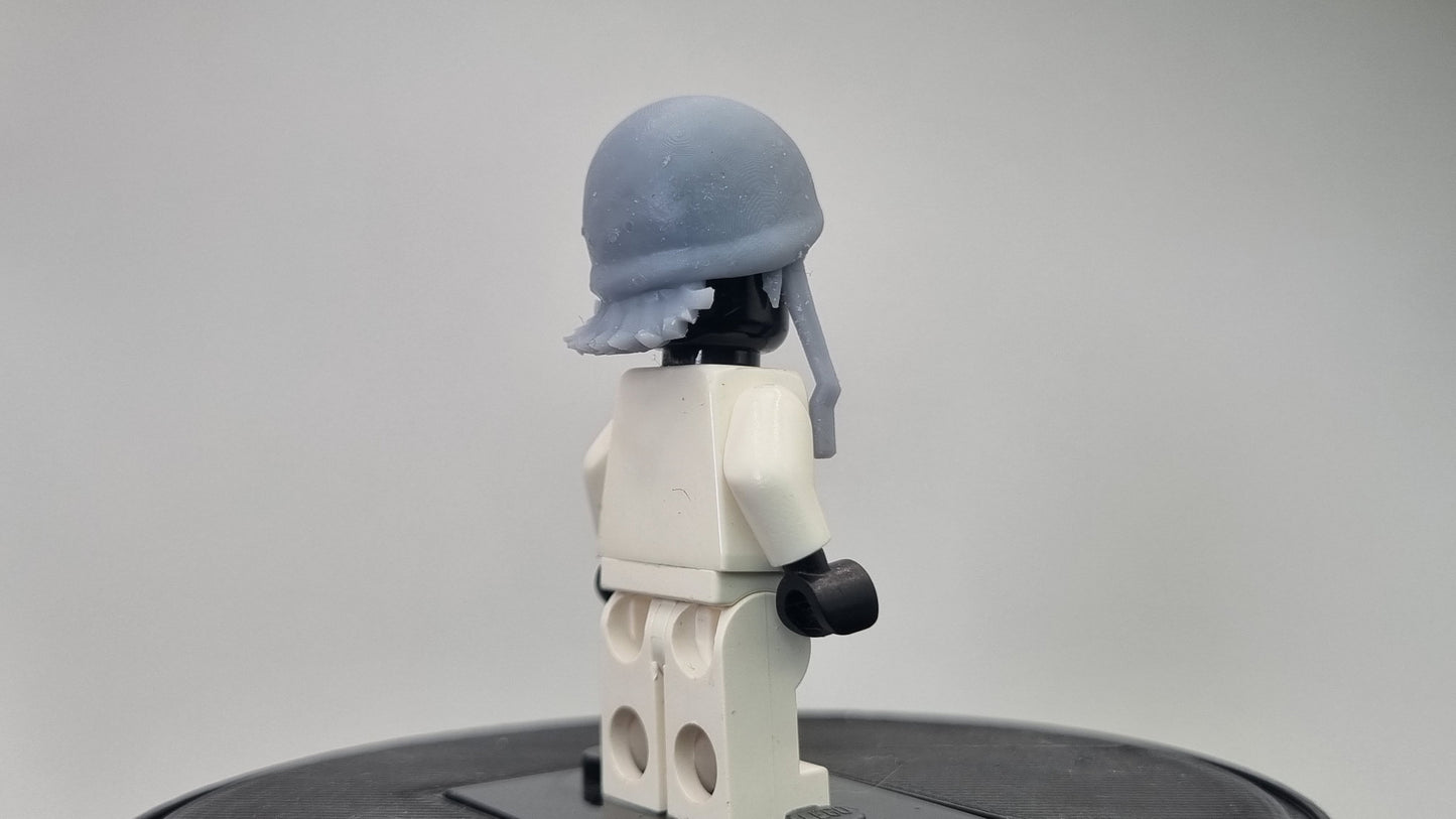 Custom 3D printed building toy analog hairpiece!