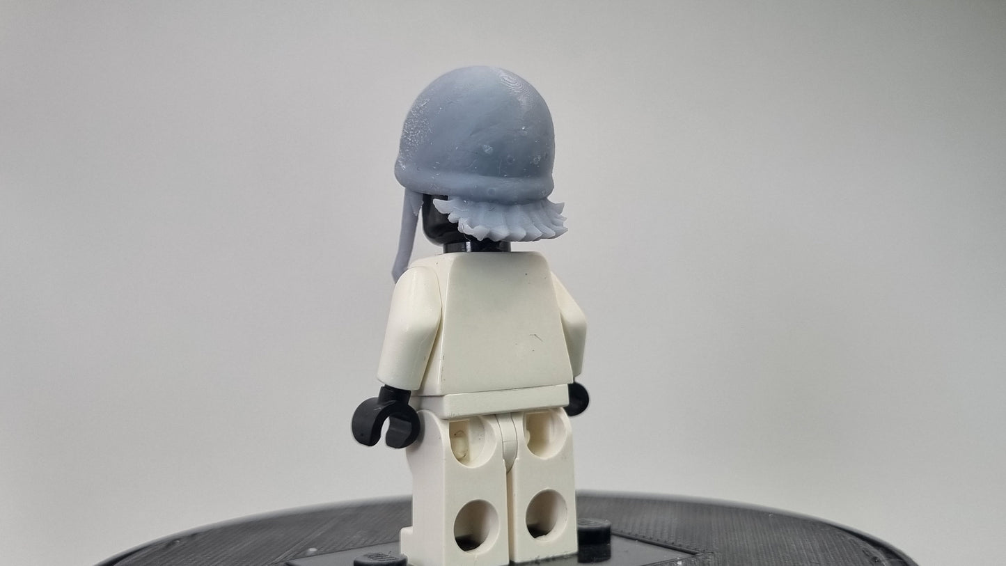 Custom 3D printed building toy analog hairpiece!