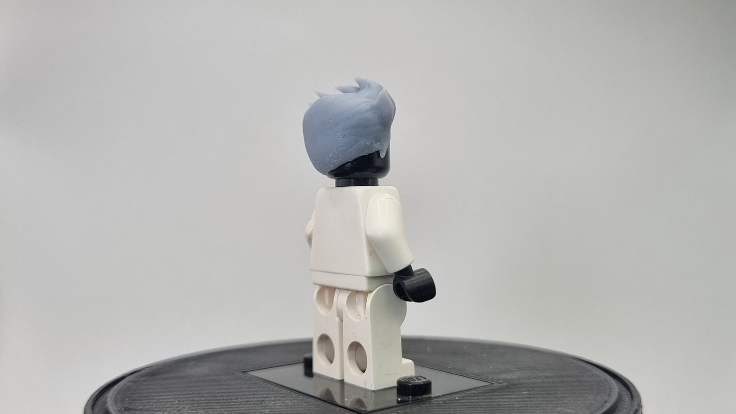 Custom 3D printed building toy green haired villain clown 1!
