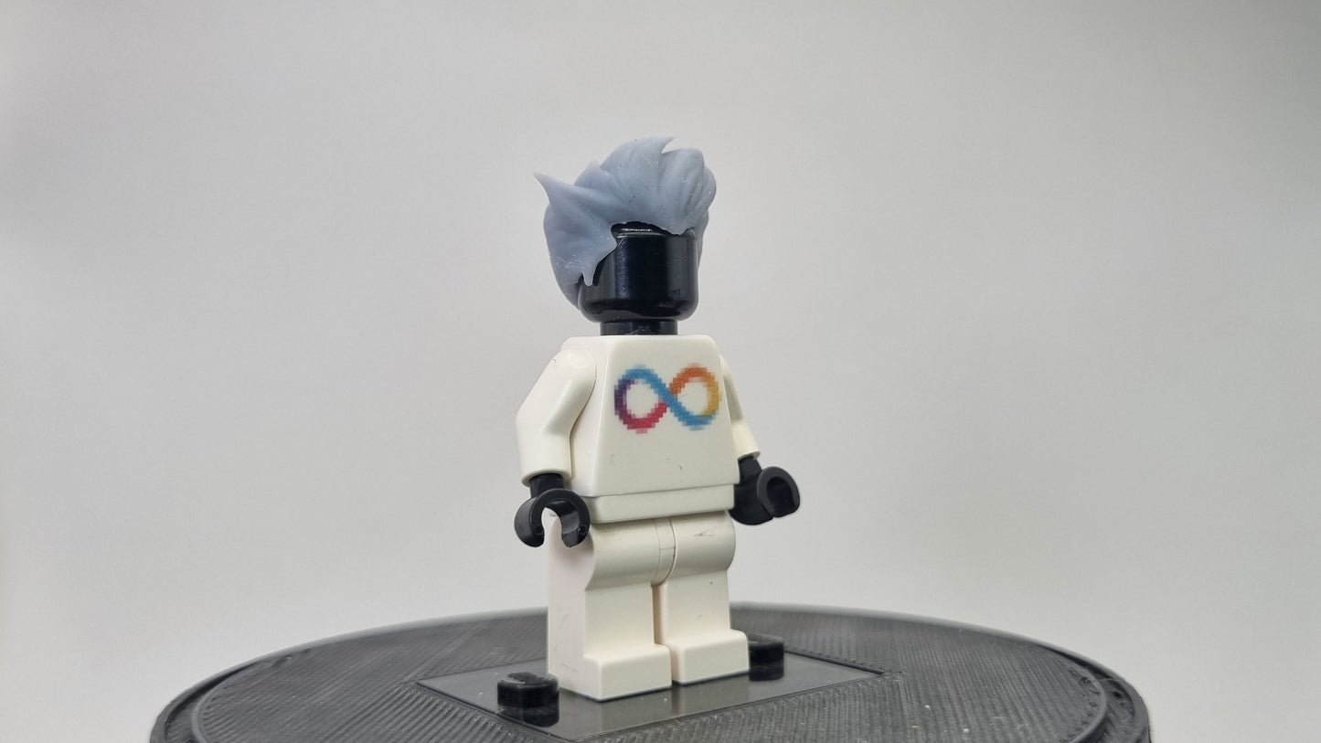 Custom 3D printed building toy green haired villain clown 1!