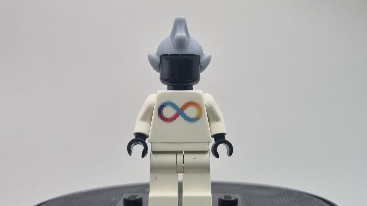 Custom 3D printed building toy spikey mohawk elve!