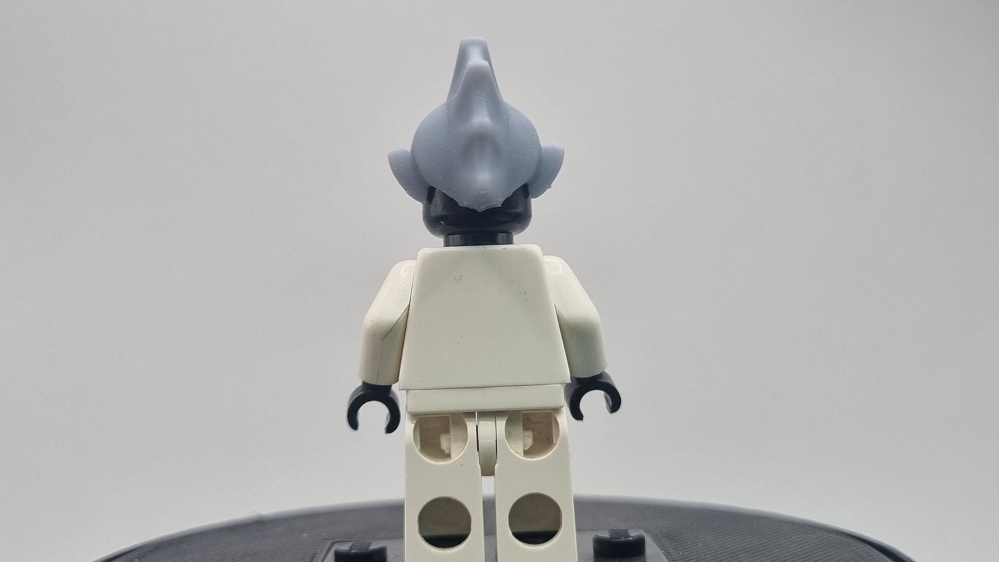 Custom 3D printed building toy spikey mohawk elve!