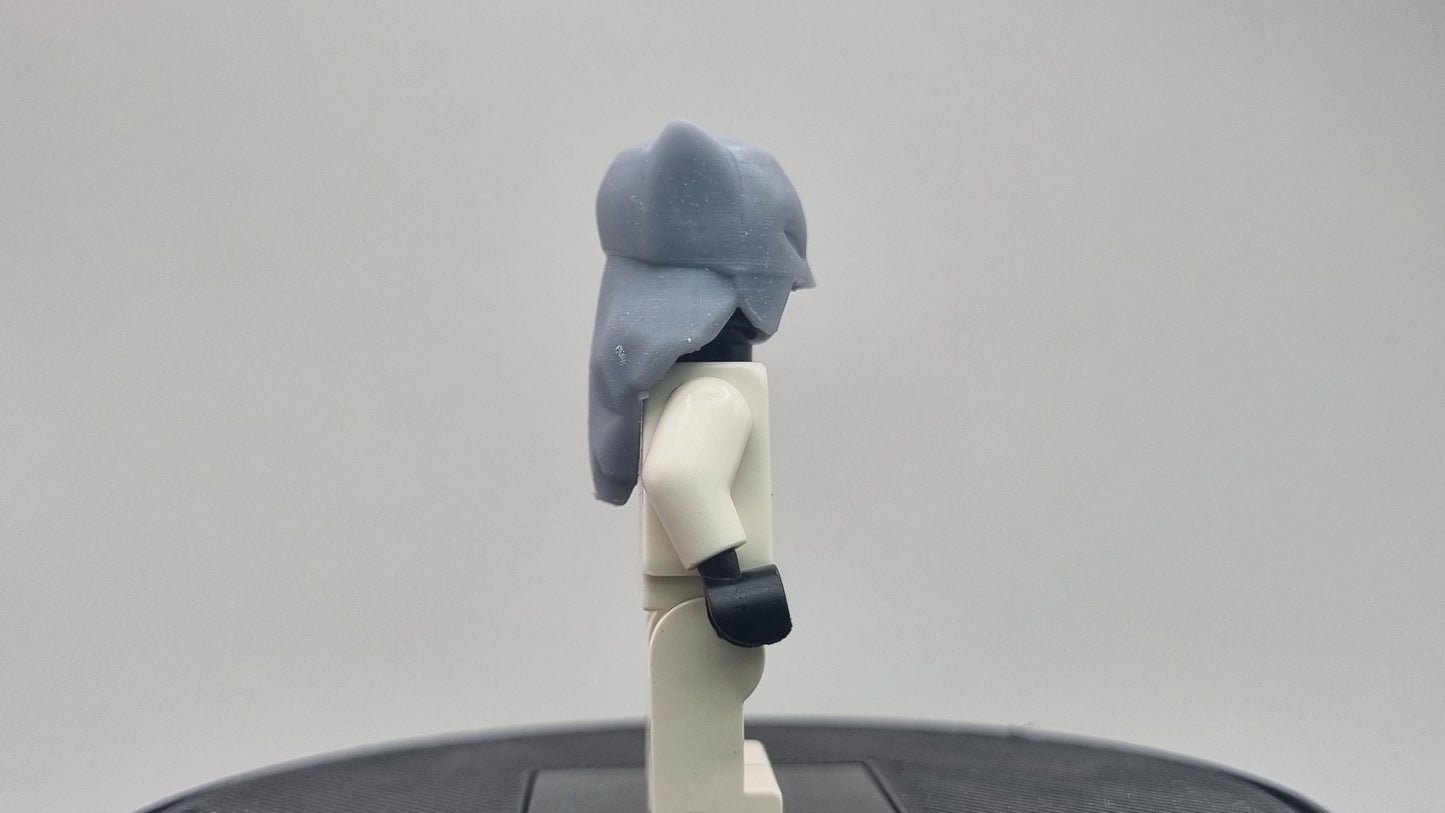 Custom 3D printed building toy angy girl with mask super hero!